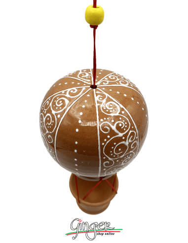 Ceramic Hot Air Balloon - diameter 8 cm (3.15") height 15 cm (5.9") - 2401
