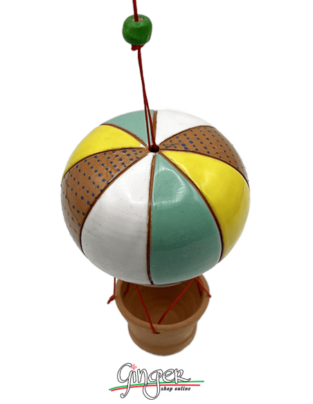 La Mongolfiera in Ceramica - diametro 8 cm altezza 15 cm - 2403