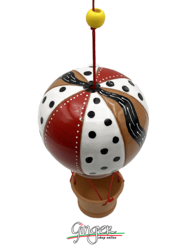 La Mongolfiera in Ceramica - diametro 8 cm altezza 15 cm - 2404