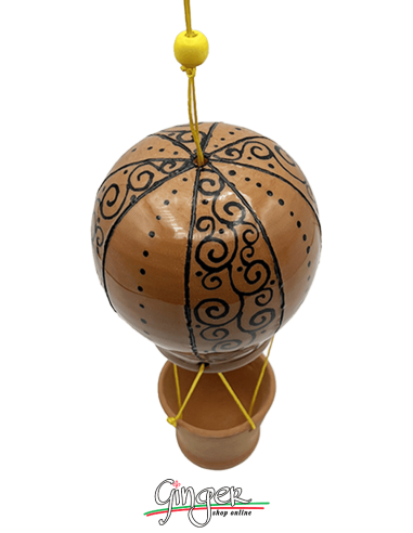 La Mongolfiera in Ceramica - diametro 8 cm altezza 15 cm - 2406