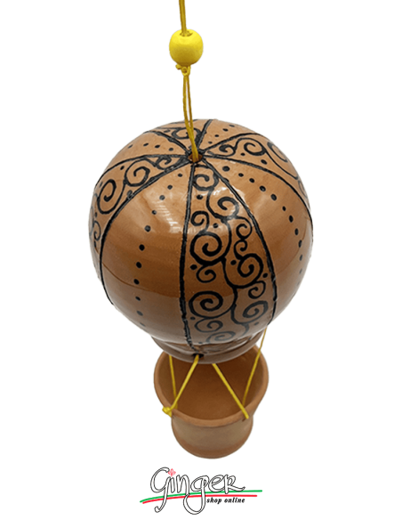 La Mongolfiera in Ceramica - diametro 8 cm altezza 15 cm - 2406
