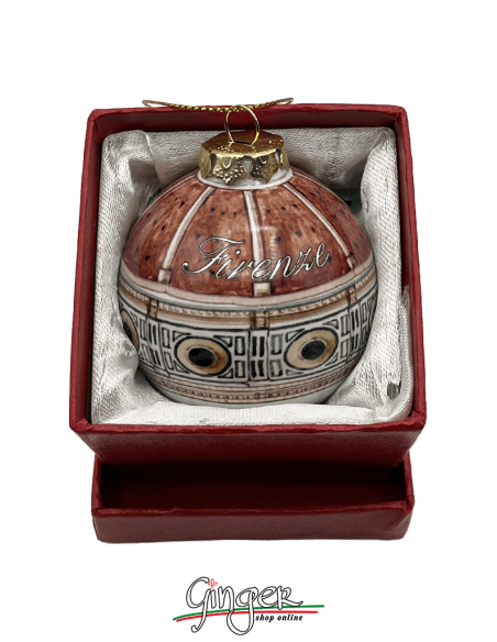 Christmas Ornaments - Florence watercolor: Old Bridge and Landscape 60 mm (2.36") - 80 mm (3.14")