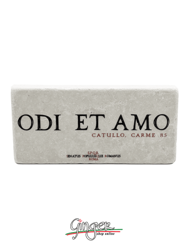 "Novità" - Calamita in marmo - Odi et amo (Odio e amo)