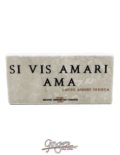 "Novità" - Calamita in marmo - Si vis amari, ama (Se vuoi essere amato, ama)