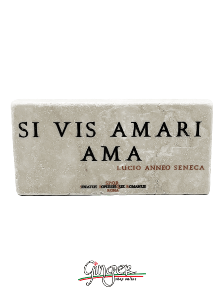 "Novità" - Calamita in marmo - Si vis amari, ama (Se vuoi essere amato, ama)
