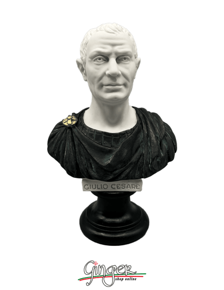 Antica Roma - Gaio Giulio Cesare - busto bicolore 16 cm