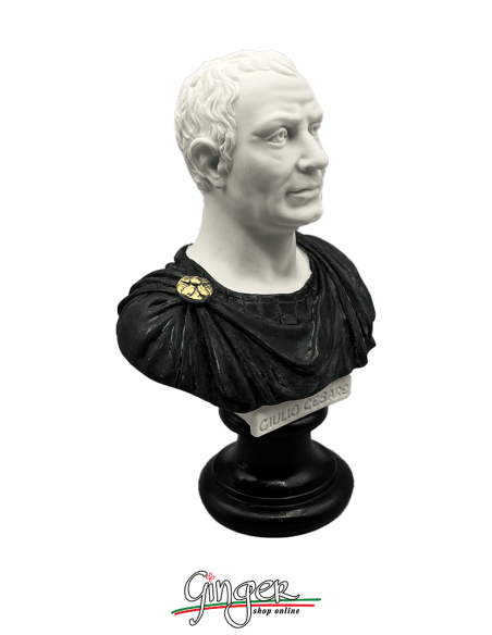 Antica Roma - Gaio Giulio Cesare - busto bicolore 16 cm