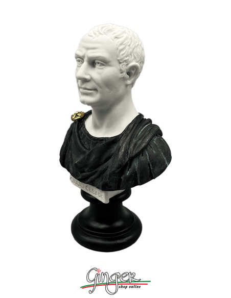 Antica Roma - Gaio Giulio Cesare - busto bicolore 16 cm