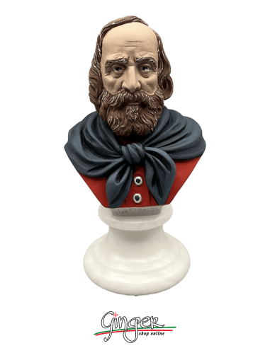 Giuseppe Garibaldi - bust 5.9 in. (15 cm) - hand painted