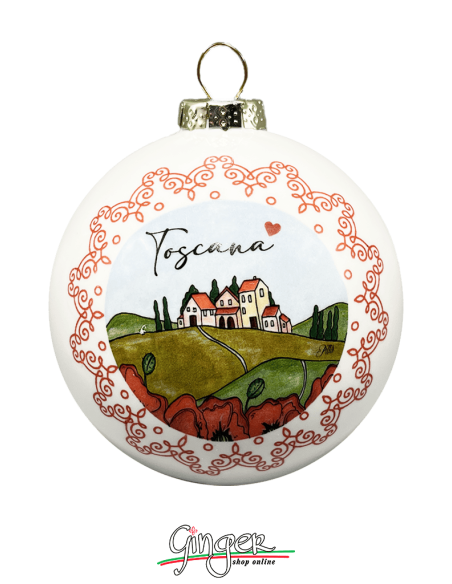 Christmas Ornaments - Cities of Italy: Tuscany - 80 mm (3.14")