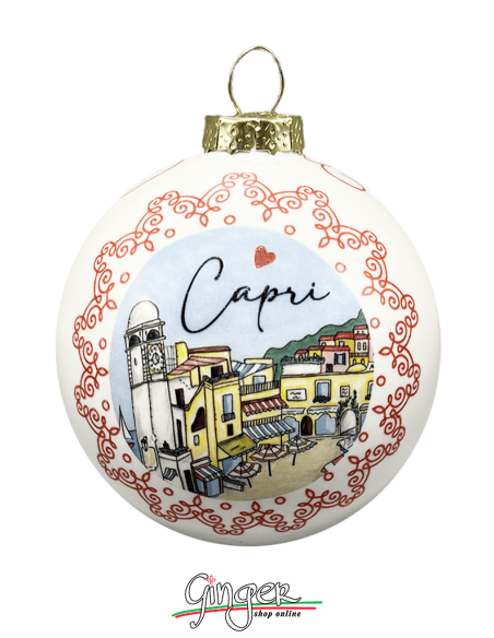 Christmas Ornaments - Cities of Italy: Capri and Sorrento - 80 mm (3.14")