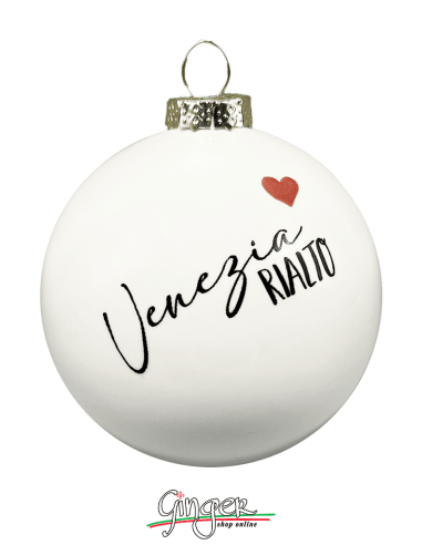 Christmas Ornaments - Cities of Italy: Venice B&W - 80 mm (3.14")
