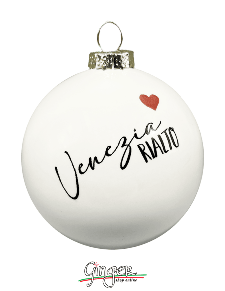 Christmas Ornaments - Cities of Italy: Venice B&W - 80 mm (3.14")