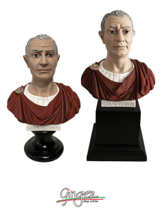 Antica Roma - Julius Caesar - bust 6.3 in. (16 cm) - hand painted