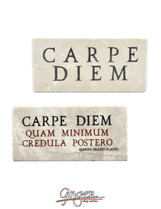 Calamita in marmo - Carpe Diem (Cogli l'attimo)