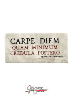 Calamita in marmo - Carpe Diem (Cogli l'attimo) 2