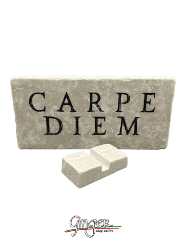 Magnet in real raw Italian marble - Carpe Diem (Seize the day)