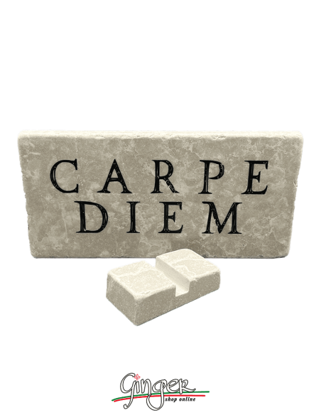 Magnet in real raw Italian marble - Carpe Diem (Seize the day)