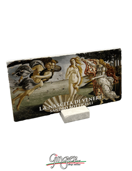 Mattonella in marmo con base - La Nascita di Venere e l'Ultima Cena