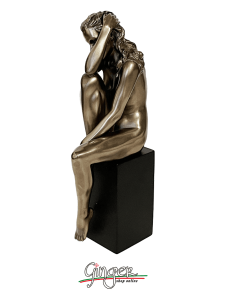 Statua di ragazza distesa - 20 cm