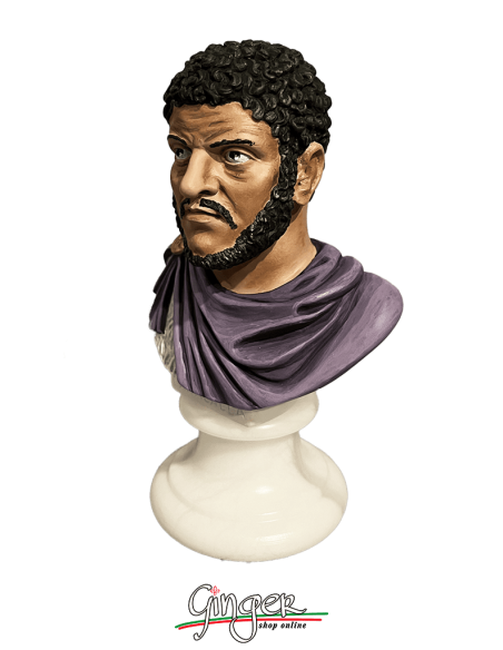 Antica Roma - Caracalla - busto 15 cm - dipinto a mano