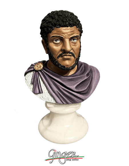 Antica Roma - Caracalla - busto 15 cm - dipinto a mano