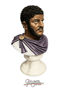 Ancient Rome - Caracalla - bust 5.9 in. (15 cm) - hand painted 2