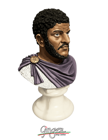 Antica Roma - Caracalla - busto 15 cm - dipinto a mano
