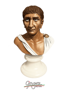 Ancient Rome - Traianus - bust 5.9 in. (15 cm) - Hand painted