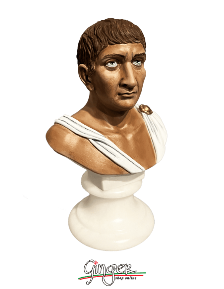 Ancient Rome - Traianus - bust 5.9 in. (15 cm) - Hand painted