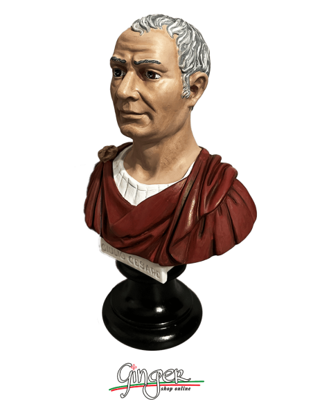 Antica Roma - Julius Caesar - bust 6.3 in. (16 cm) - hand painted