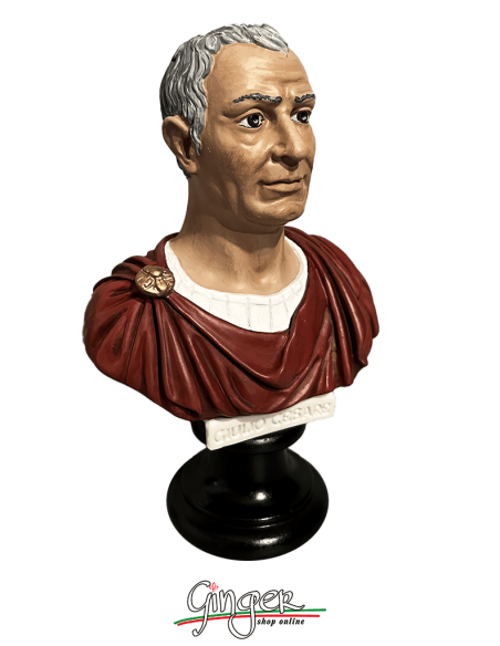 Antica Roma - Julius Caesar - bust 6.3 in. (16 cm) - hand painted