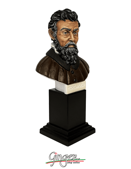 Michelangelo Buonarroti - bust 7,10 in. (18 cm) - hand painted