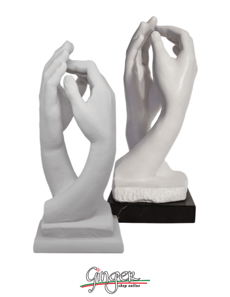 La Cattedrale di Auguste Rodin - base in alabastro - 33cm
