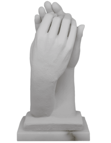 La Cattedrale di Auguste Rodin - base in alabastro - 33cm