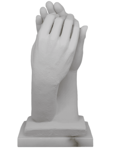 La Cattedrale di Auguste Rodin - base in alabastro - 33cm