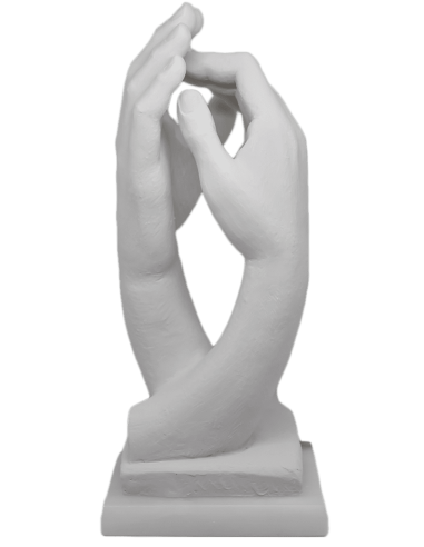 La Cattedrale di Auguste Rodin - base in alabastro - 33cm