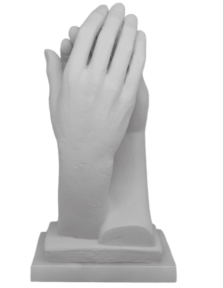 La Cattedrale di Auguste Rodin - base in alabastro - 33cm