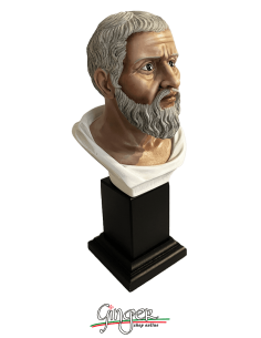 Platone - busto 20 cm - dipinto a mano 2