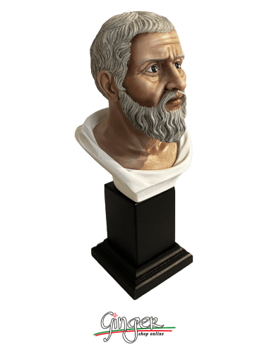 Platone - busto 20 cm - dipinto a mano