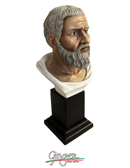 Platone - busto 20 cm - dipinto a mano
