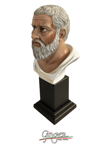 Platone - busto 20 cm - dipinto a mano