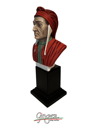 Dante Alighieri - busto 18 cm - dipinto a mano