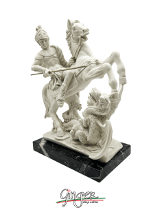 Saint George killing the Dragon - h 6,69 inch 2