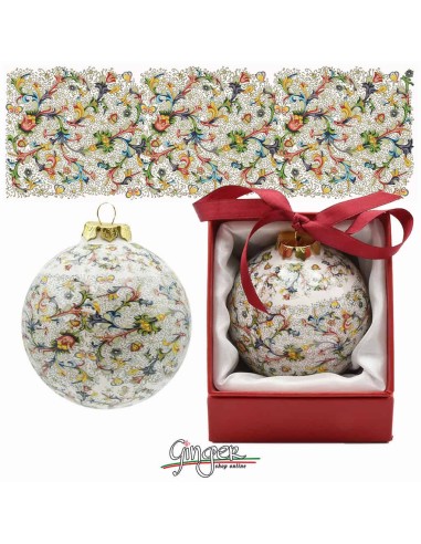 "Esclusiva" Addobbi Palla di Natale - Carta Fiorentina 60 mm - 80 mm