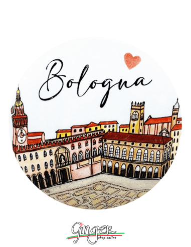 Addobbi Palla di Natale - Città d'Italia: Bologna - 80 mm