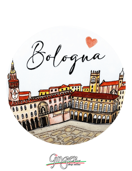 Addobbi Palla di Natale - Città d'Italia: Bologna - 80 mm