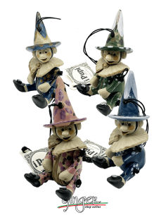 "i Pupi" Unique and collectible pieces: Italian Masks - 7 cm (2.76") - Pinocchio