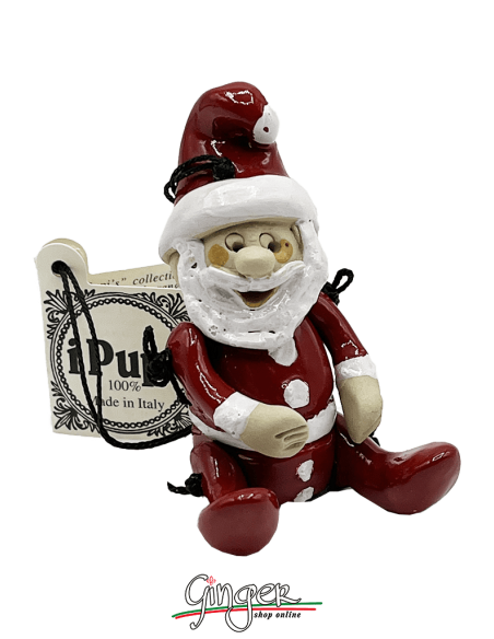 "i Pupi" Unique and collectible pieces: Santa Claus - 7 cm (2.76")