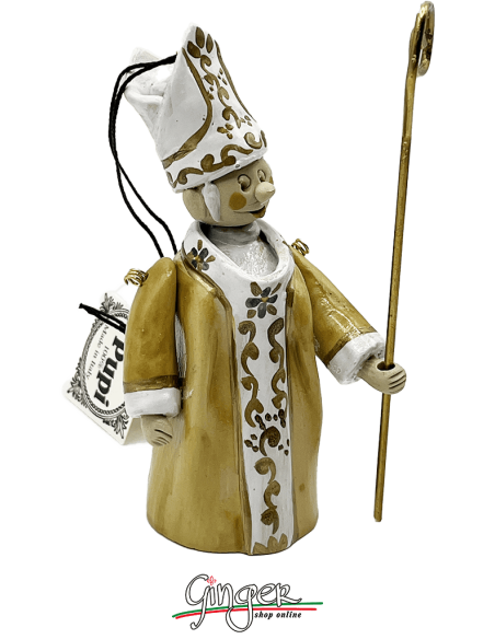 "i Pupi" Unique and collectible pieces - Jubilee: the Archbishop 10 cm